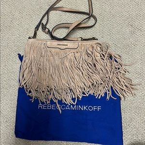 Rebecca Minkoff suede fringe crossbody bag